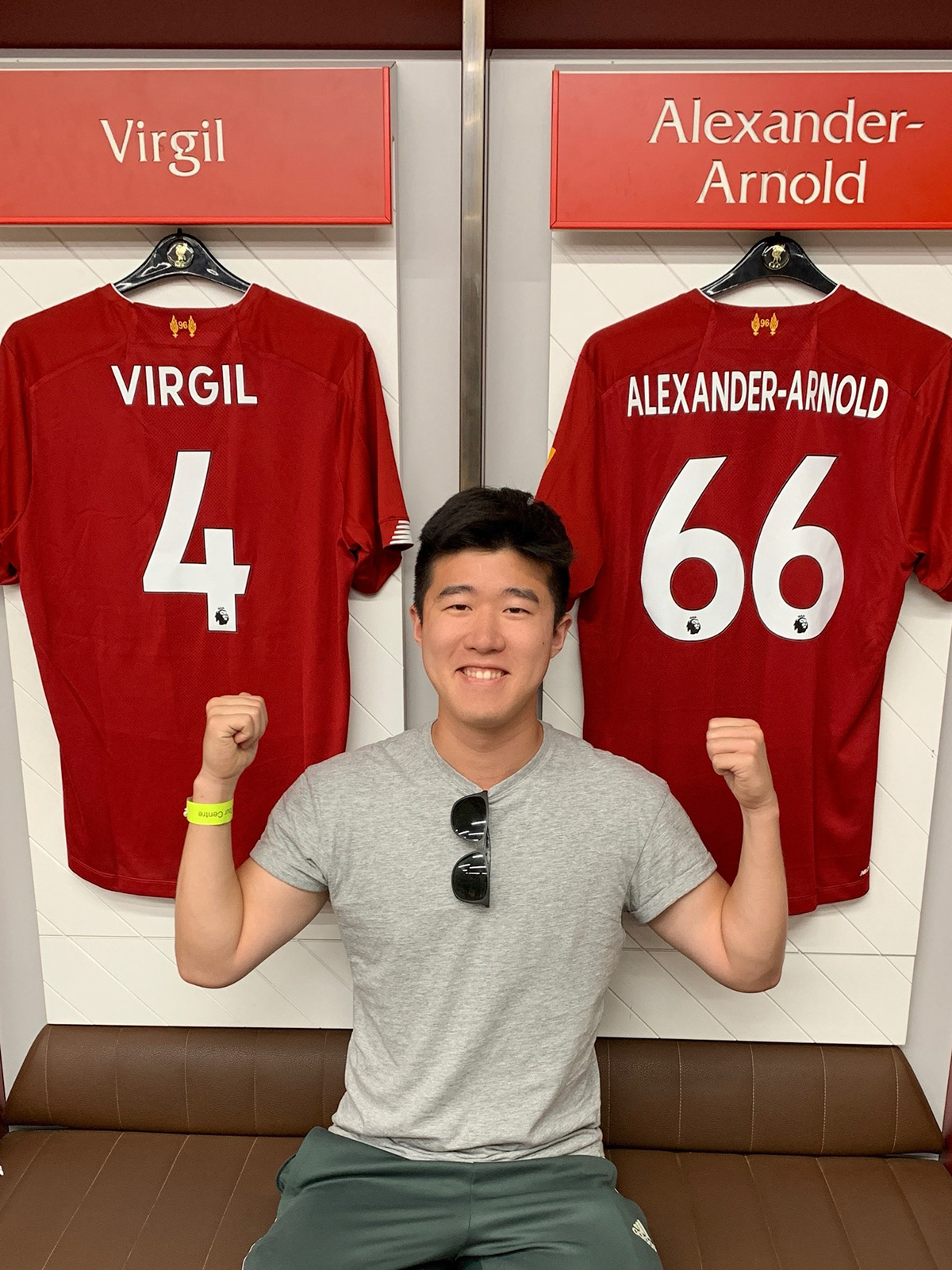 Yuchen Gu at Anfield Stadium