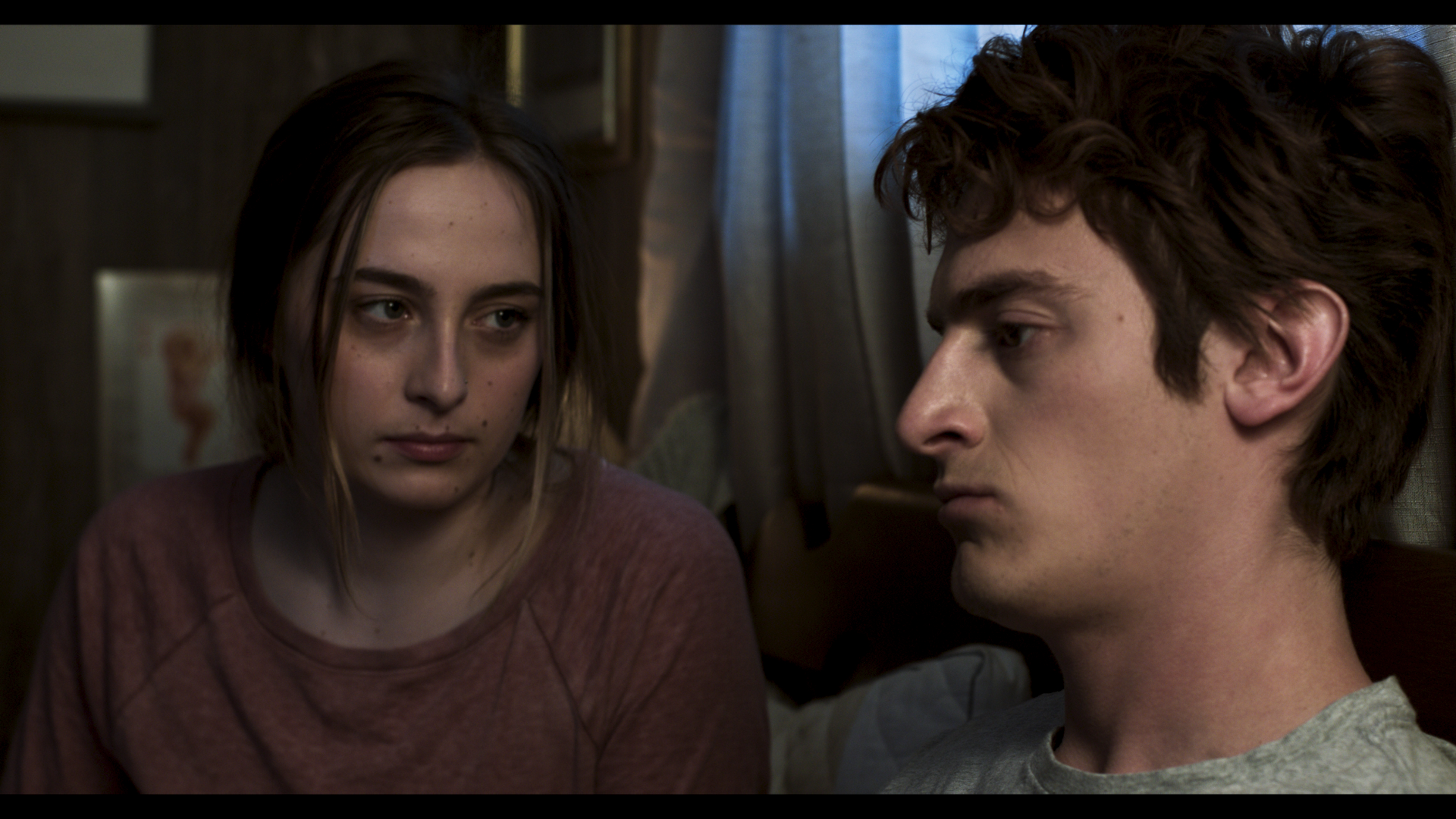 Bedroom scene evening after color grading